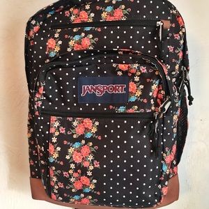Jansport floral/polkadot student backpack